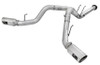 aFe Atlas Exhaust 4in DPF-Back Exhaust Aluminized Steel Polished Tip 11-14 ford Diesel Truck V8-6.7L 49-03065-P