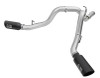 aFe Atlas Exhaust 4in Dual DPF-Back Al Steel w/ Black Tips 16-17 GM Diesel Truck V8-6.6L (td) LML 49-04080-B