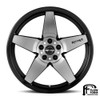 (Clearance - No Returns) 17x8 Reika R15 Seeker Gloss Black Machine Face (Flow Formed) 5x4.5/114.3 38mm