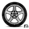 (Clearance - No Returns) 17x7 Reika R20 Teton Gloss Black Machine Face 5x100 15mm