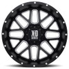 (Clearance - No Returns) 18x9 XD Series XD820 Grenade Satin Black w/ Milled Edges 5x5/127 -12mm-1699620363