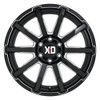 (Clearance - No Returns) 17x8 XD Series XD847 Outbreak Gloss Black Milled 5x5/127 35mm