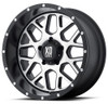 (Clearance - No Returns) 20x10 XD Series XD820 Grenade Satin Black w/ Machined Face 6x135 -24mm