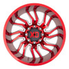 (Clearance - No Returns) 22x10 XD Series XD858 Tension Candy Red Milled 8x170 -18mm