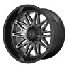(Clearance - No Returns) 22x12 XD Series XD859 Gunner Gloss Black Machined w/ Gray Tint (* May Require Trimming) 6x135 6x5.5/139.7 -44mm