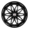 (Clearance - No Returns) 22x10 XD Series XD859 Gunner Gloss Black Milled 5x5/127 5x5.5/139.7 -18mm