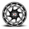 (Clearance - No Returns) 20x9 XD Series XD860 Onslaught Gloss Black Milled 5x5/127 0mm