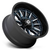 (Clearance - No Returns) 20x10 XD Series  XD865 Metallic Blue Milled w/ Black Lip 5x5/127 -18mm