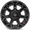 22x12 4Play Off-Road 4P70 Brushed Black (* May Require Trimming) 8x180 -44mm