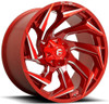 (Clearance - No Returns) 15x8 Fuel Off-Road Reaction Candy Red D754 5x4.5/114.3 5x4.75/120.7 -18mm