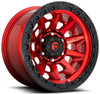 (Clearance - No Returns) 20x9 Fuel Off-Road Covert Candy Red w/ Black Ring D695 8x180 1mm