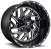 24X12 Fuel Off-Road Triton Black Milled D581 (* May Require Trimming) 6x135 6x5.5/139.7 -44mm