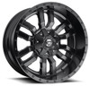 17X9 Fuel Off-Road Sledge Matte Black w/ Gloss Black Lip D596 5x4.5/114.3 5x5/127 -12mm