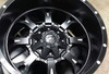 17x9 Fuel Off-Road Krank Black Milled D517 5x5/127 5x5.5/139.7 1mm