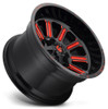 20x10 Fuel Off-Road Hardline Gloss Black w/ Candy Red D621 5x4.5/114.3 5x5/127 -18mm