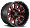 (Clearance - No Returns) 20x9 Fuel Off-Road Hardline Gloss Black w/ Candy Red D621 8x170 1mm