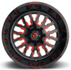 20x10 Fuel Off-Road Stroke Gloss Black w/ Candy Red D612 5x4.5/114.3 5x5/127 -18mm