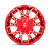 (Clearance - No Returns) 22x12 Fuel Off-Road Twitch Candy Red Milled D771 5x4.5/114.3 5x5/127 -44mm