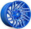 (Clearance - No Returns) 20x10 Fuel Off-Road Typhoon Anodized Blue Milled D774 8x6.5/165 -18mm