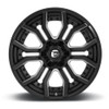 (Clearance - No Returns) 24x12 Fuel Off-Road Rage Gloss Black & Milled D711 (* May Require Trimming) 8x170 -44mm