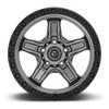 17x9 Fuel Off-Road Kicker 5 Anthracite w/ Black Lip D698 5x5/127 1mm