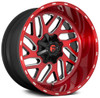 20x10 Fuel Off-Road Triton Candy Red Milled D691 6x135 6x5.5/139.7 -19mm