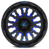 17x9 Fuel Off-Road Stroke Gloss Black w/ Candy Blue Accents D645 6x135 6x5.5/139.7 -12mm