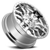 22x10 Fuel Off-Road Sledge Chrome D631 6x135 6x5.5/139.7 10mm