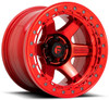 (Clearance - No Returns) 17x8.5 Fuel Off-Road Block Beadlock Candy Red w/ Candy Red Ring D123 6x5.5/139.7 0mm