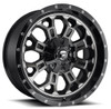 20X9 Fuel Off-Road Crush Gloss Black Double Dark Tint D561 6x135 6x5.5/139.7 19mm