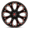 (Clearance - No Returns) 22x12 Fuel Off-Road Assault Matte Black w/ Red Milled D787 (* May Require Trimming) 6x135 6x5.5/139.7 -46mm