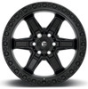 17x9 Fuel Off-Road Kicker 6 Matte Black D697 6x5.5/139.7 1mm
