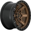 17x9 Fuel Off-Road Kicker 6 Bronze w/ Black Lip D699 6x5.5/139.7 1mm