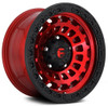 17x9 Fuel Off-Road Zephyr Candy Red w/ Matte Black Ring D632 5x5/127 1mm