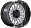 20x10 Fuel Off-Road Arc Silver Brushed w/ Milled Black Lip D798 8x6.5/165 -18mm