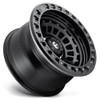 (Clearance - No Returns) 17x9 Fuel Off-Road Zephyr Beadlock Gloss Black w/ Matte Black Ring D101 5x150 -15mm