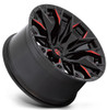 22x12 Fuel Off-Road Flame 6 Gloss Black Milled w/ Candy Red D823 (* May Require Trimming) 6x5.5/139.7 -44mm