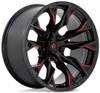 20x10 Fuel Off-Road Flame 5 Gloss Black Milled w/ Candy Red D823 5x5/127 -18mm