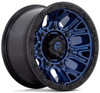 (Clearance - No Returns) 20x9 Fuel Off-Road Traction Dark Blue w/ Black Ring D827 8x170 1mm