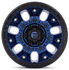 (Clearance - No Returns) 20x10 Fuel Off-Road Traction Dark Blue w/ Black Ring D827 8x170 -18mm