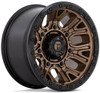 (Clearance - No Returns) 20x9 Fuel Off-Road Traction Matte Bronze w/ Black Ring D826 5x5/127 1mm