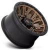 20x9 Fuel Off-Road Traction Matte Bronze w/ Black Ring D826 8x6.5/165 1mm