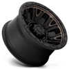 17x9 Fuel Off-Road Traction Matte Black w/ Double Dark Tint D824 6x4.5/114.3 1mm