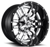 20x10 Fuel Off-Road Sledge Chrome w/ Gloss Black Lip (Multi Piece) D270 6x135 6x5.5/139.7 -18mm