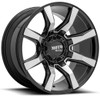 (Clearance - No Returns) 22x12 Moto Metal MO804 Gloss Black Machined (* May Require Trimming) 8x170 -44mm