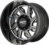 22x12 Moto Metal MO997 Hurricane Gloss Black Milled (Directional) (* May Require Trimming) 6x135 -44mm