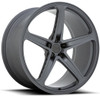 (Clearance - No Returns) 22x10 Ohm AMP Forged Matte Gunmetal (Forged MonoBlock) 5x120 32mm