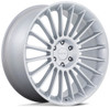 (Clearance - No Returns) 24x10 Status Venti Gloss Silver 6x135 30mm