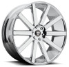 22x9.5 Dub Shot Calla Chrome S120 6x5.5/139.7 20mm