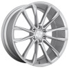 (Clearance - No Returns) 24x10 DUB Clout Gloss Silver S248 6x5.5/139.7 30mm